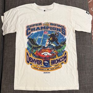 Vintage 1999 Denver Broncos Super Bowl XXXIII Champions Starter Tee XL